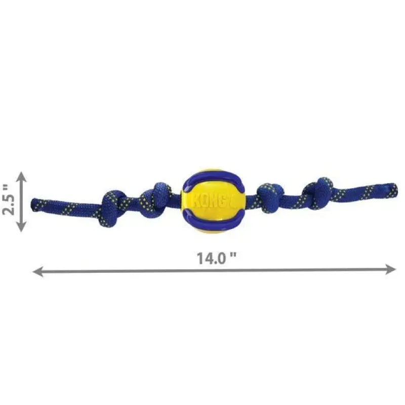 Trilanco Dog Toys<Kong Jaxx Brights Ball Rope Assorted Colours