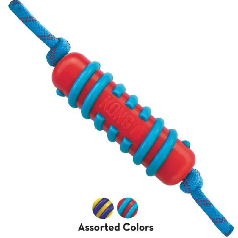 Trilanco Dog Toys<Kong Jaxx Brights Stick c/w Rope
