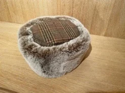 Lawrence u0026 Foster Hats & Scarves|Hats & Scarves<Lawrence & Foster Nina Faux Fur Trim Hat - Houndstooth