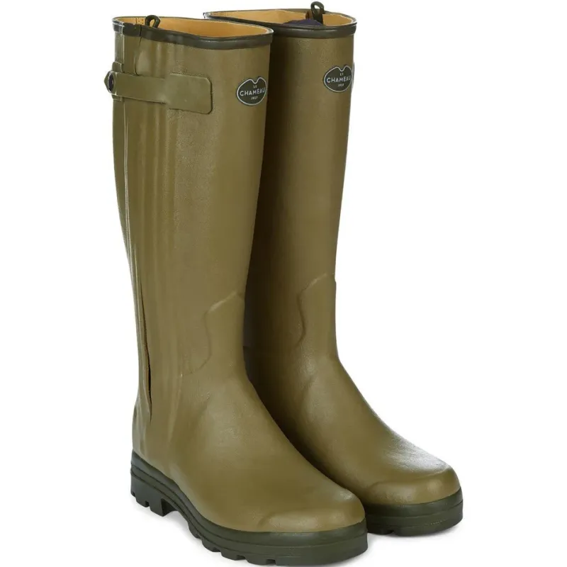 Le Chameau Men's Wellingtons<Men's Chasseur Leather Lined Wellington Boots