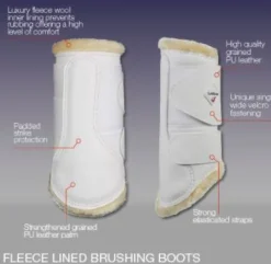 LeMieux Competition Boots|Brushing Boots<Fleece Brushing Boots Black/Black