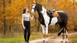 LeMieux Saddlepads & Numnahs<Loire Satin Classic Close Contact Square AW24