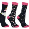 Hy equestrian Socks<Little Unicorn Socks by Little Rider (Pack of 3)