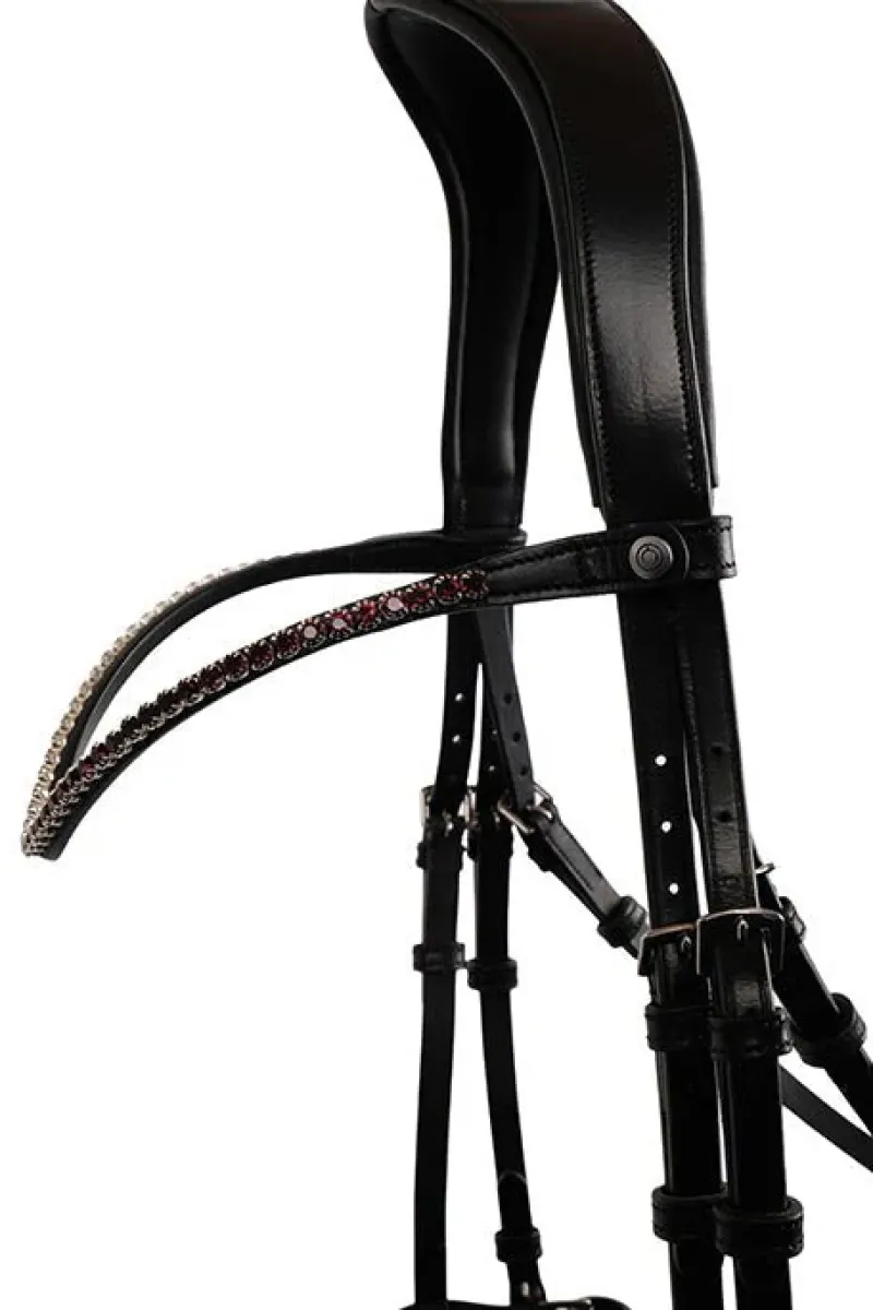 Montar Bridle Parts<Curved Crystal Browband