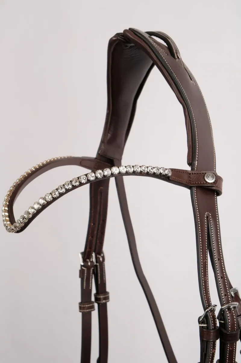 Montar Bridle Parts<Curved Crystal Browband