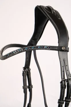 Montar Bridle Parts<Navy Dlux Browband