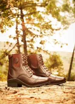 Mountain Horse Women's Leather Boots|Jodhpur Boots<Aurora Back Zip Laced Front Paddock Boot