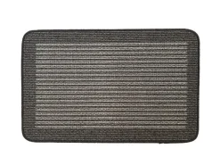 Phoenox Textiles Homeware<My Mat Utility Patterned Stripe Characoal 50x80cm