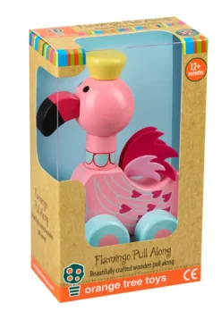 Orange Tree Toys Toys<Flamingo Pull Along