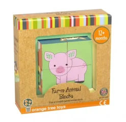 Orange Tree Toys Toys<Fram Animal Blocks