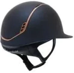 Samshield Riding Hats|Riding Hats<2.0 Shadowmatt with Rose Gold Trim and Blason