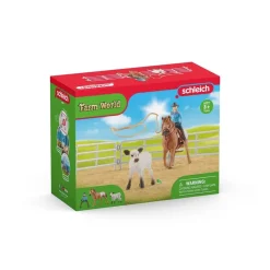 Schleich Toys<Farm World Cowgirl Team Roping Fun