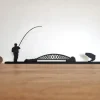 SHADOWSHAPES Homeware<Salmon Fisherman Scene