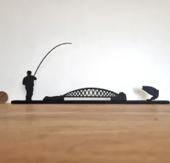 SHADOWSHAPES Homeware<Salmon Fisherman Scene