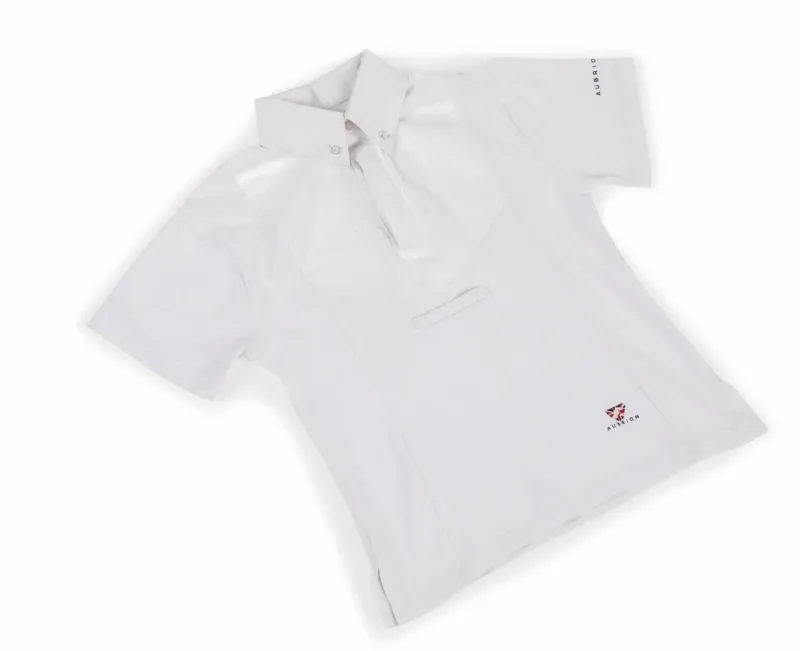 Shires Show Shirts<Aubrion Childs' Short Sleeve Tie Shirt