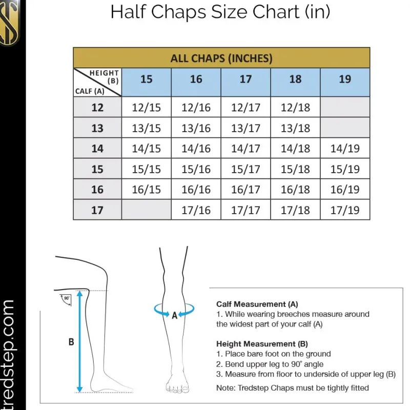 Tredstep Footwear Accessories|Chaps & Waterproofs<Liberty Rear Zip Half Chap