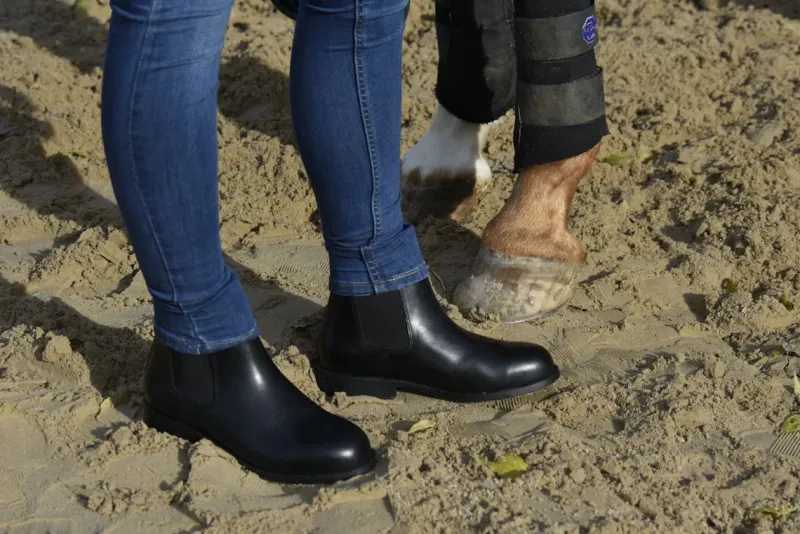 Tuffa Men's Leather Boots|Yard Boots<Adult Spartan Safety Steel Toe Cap Jodhpur Boot