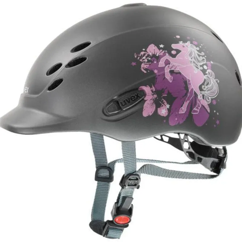 Uvex Riding Hats<Onyxx Kids Riding Helmet Little Pony Anthracite Matt