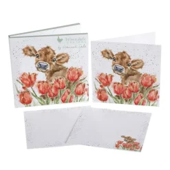 Wrendale Designs Stationery<Wrendale 'Bessie' Notecard Pack